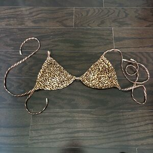 Zimmermann Cheetah print Bandeau Bikini top
